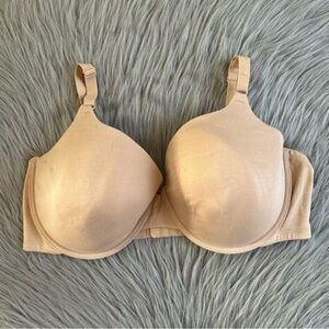 Fruit Of The Loom Bra Womens Size 42D Tan Brown Lightly Lined‎ Underwire